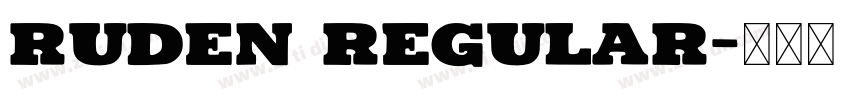 ruden regular字体转换